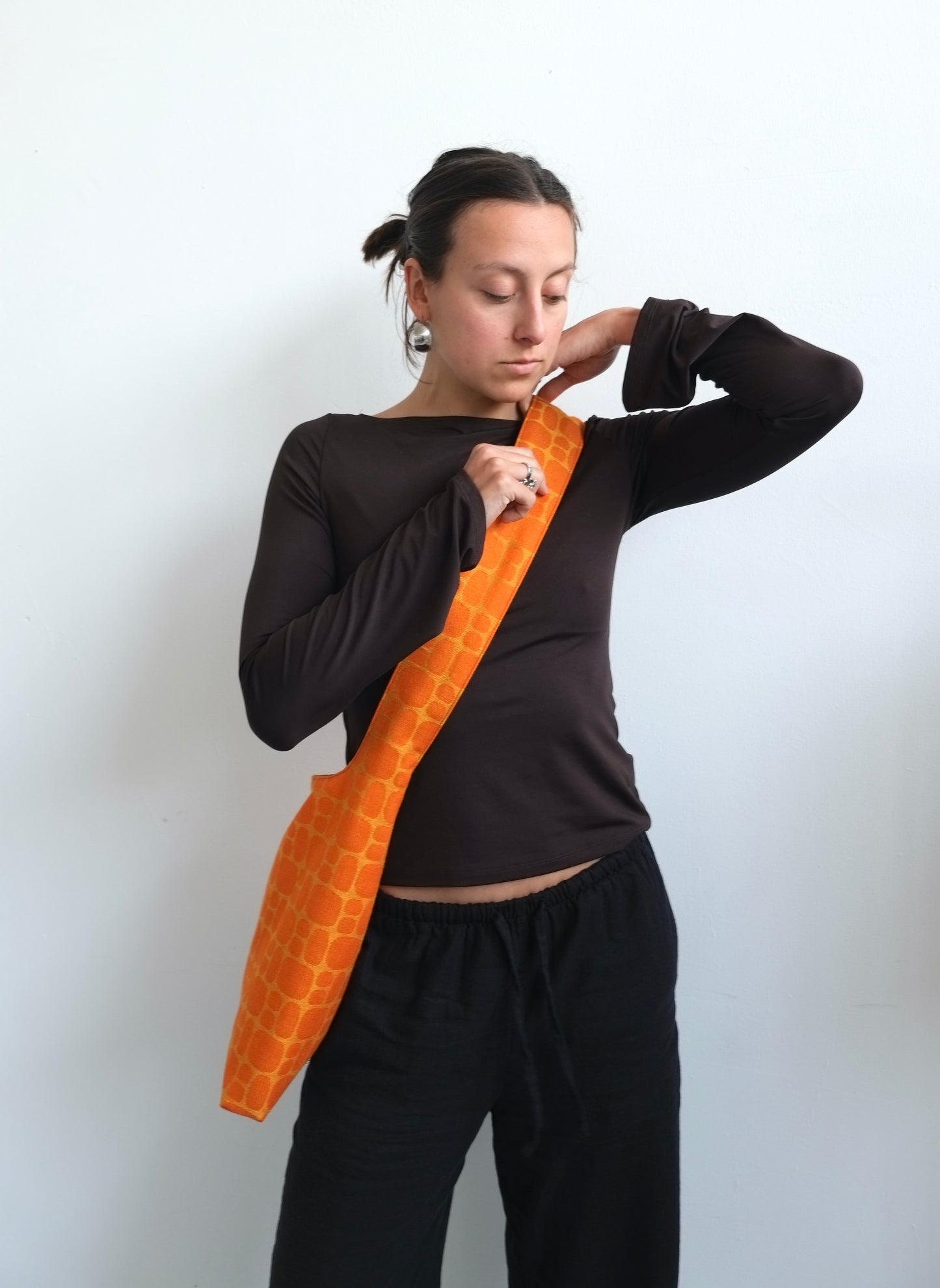 BIG Orange Crossbody Bag