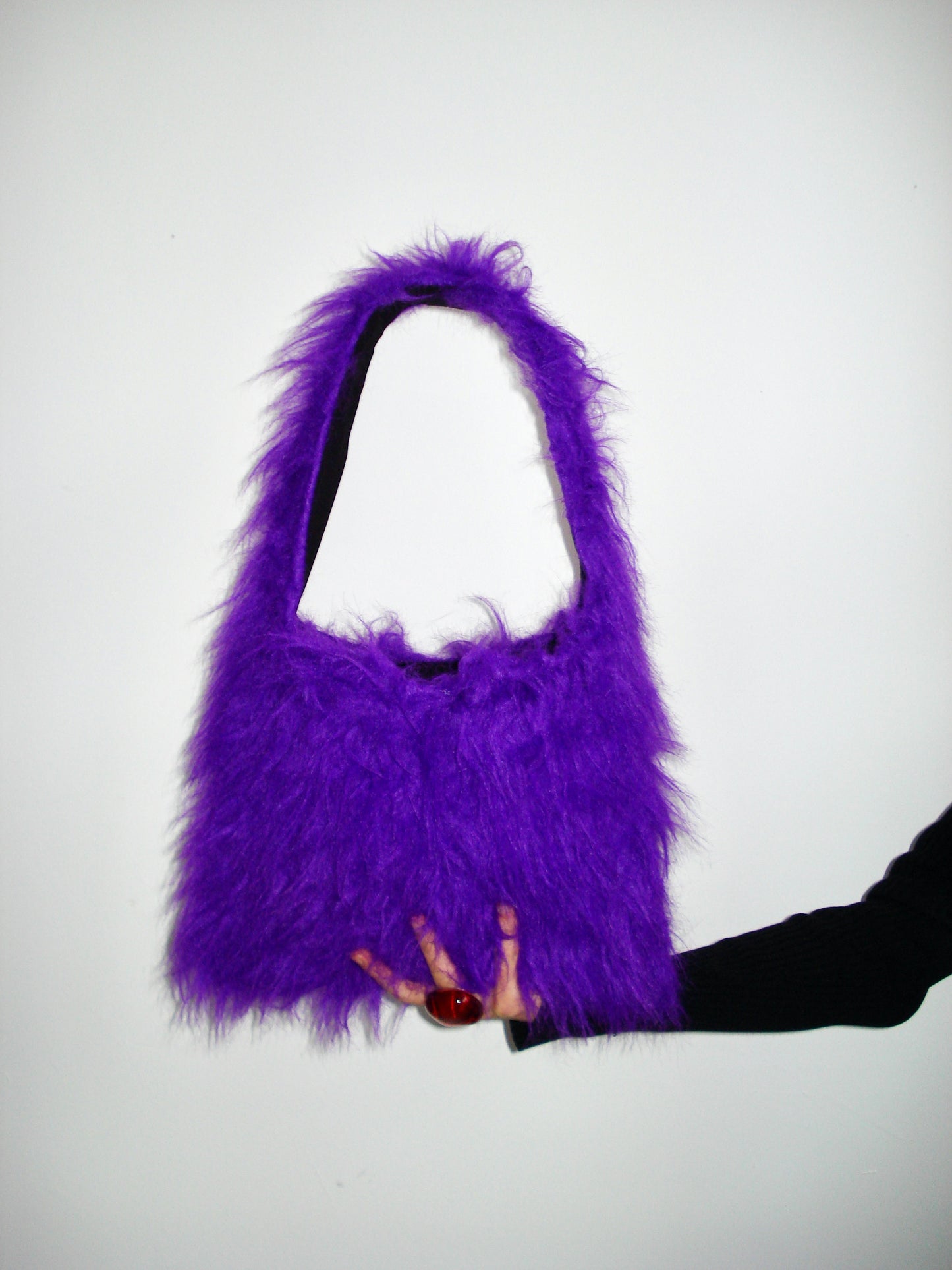 Purple Fluffy Mini Bag