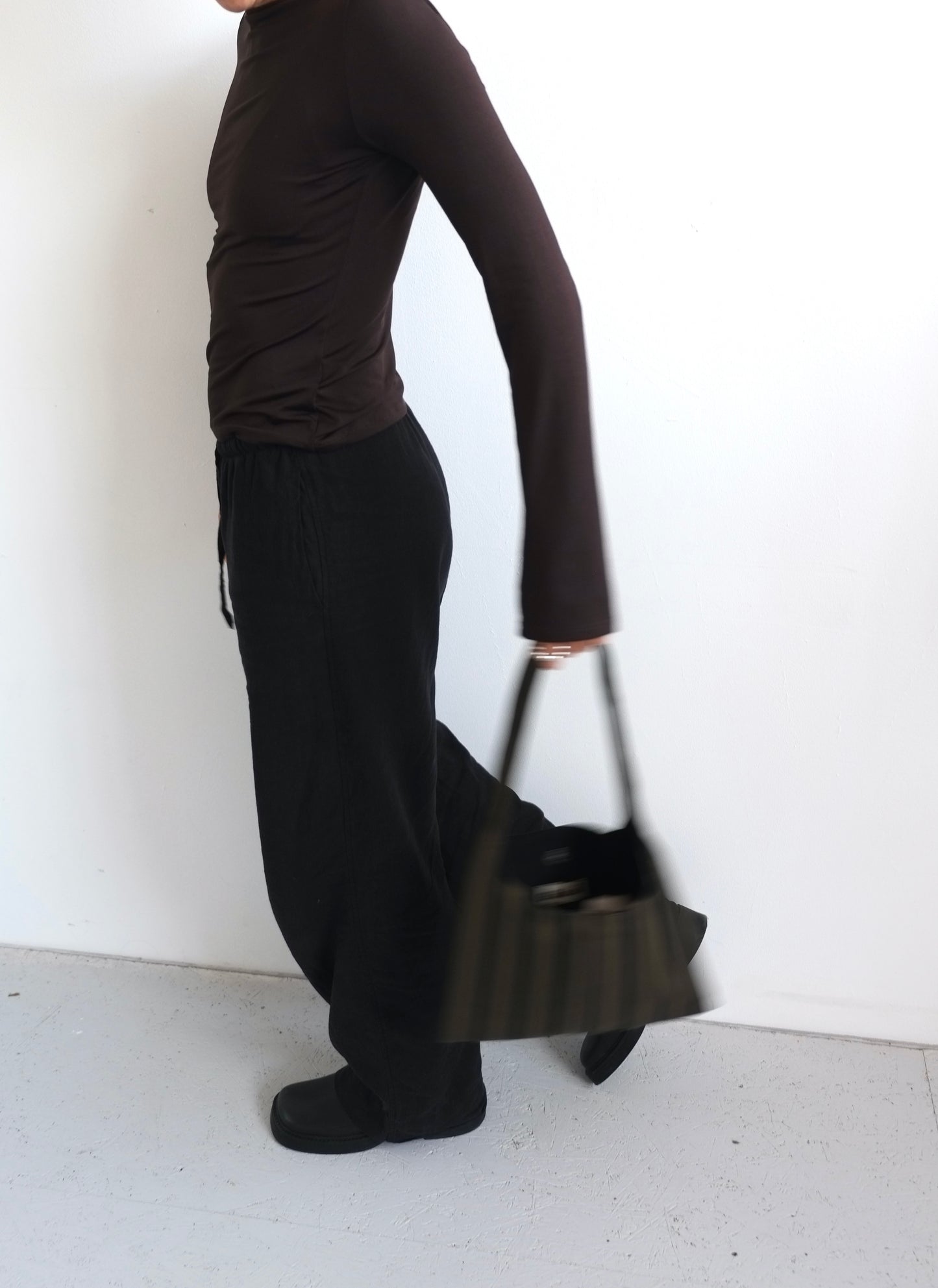 Green /Black Striped Mini Bag