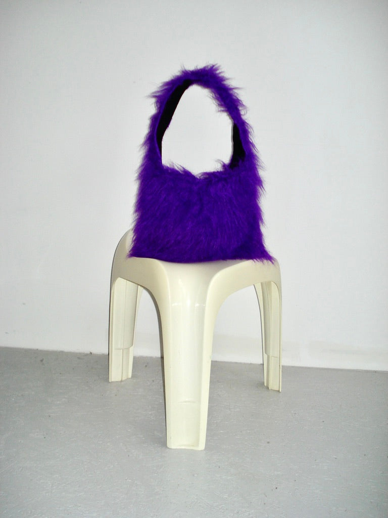 Purple Fluffy Mini Bag