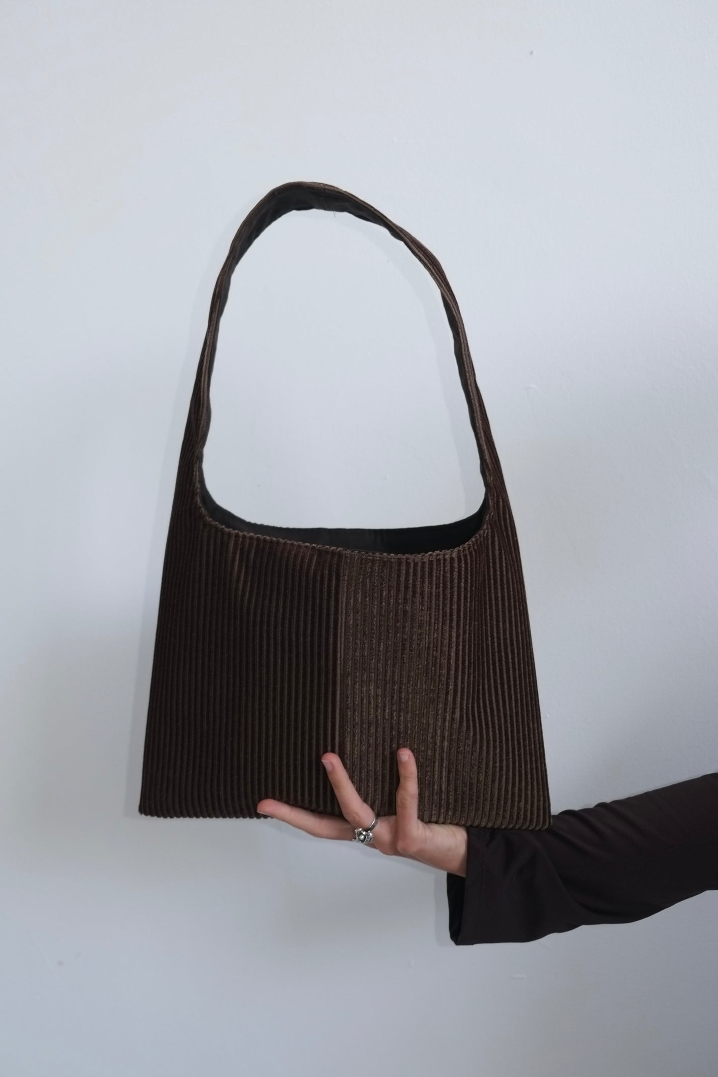 Brown Corduroy Mini Bag
