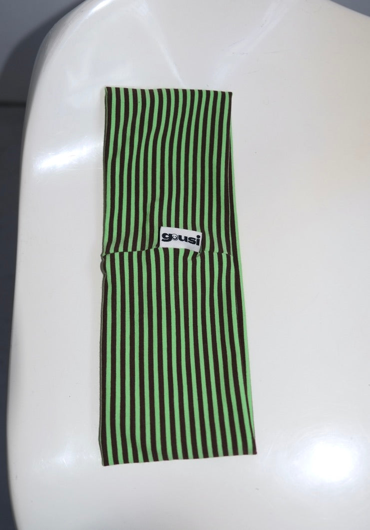 Green Striped Headband