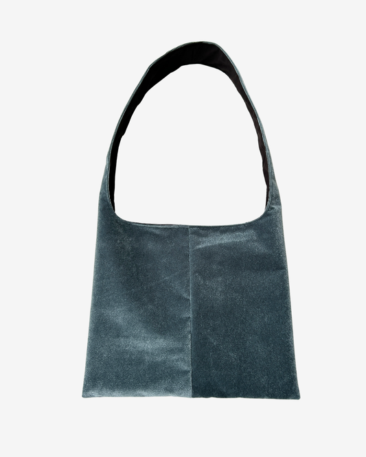 PETROL VELVET BIG BAG