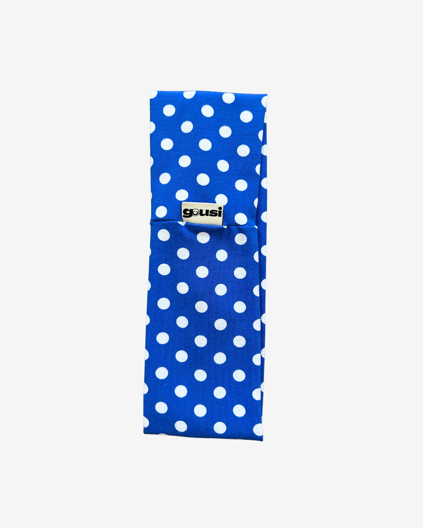 Polka Dots Headband Blue