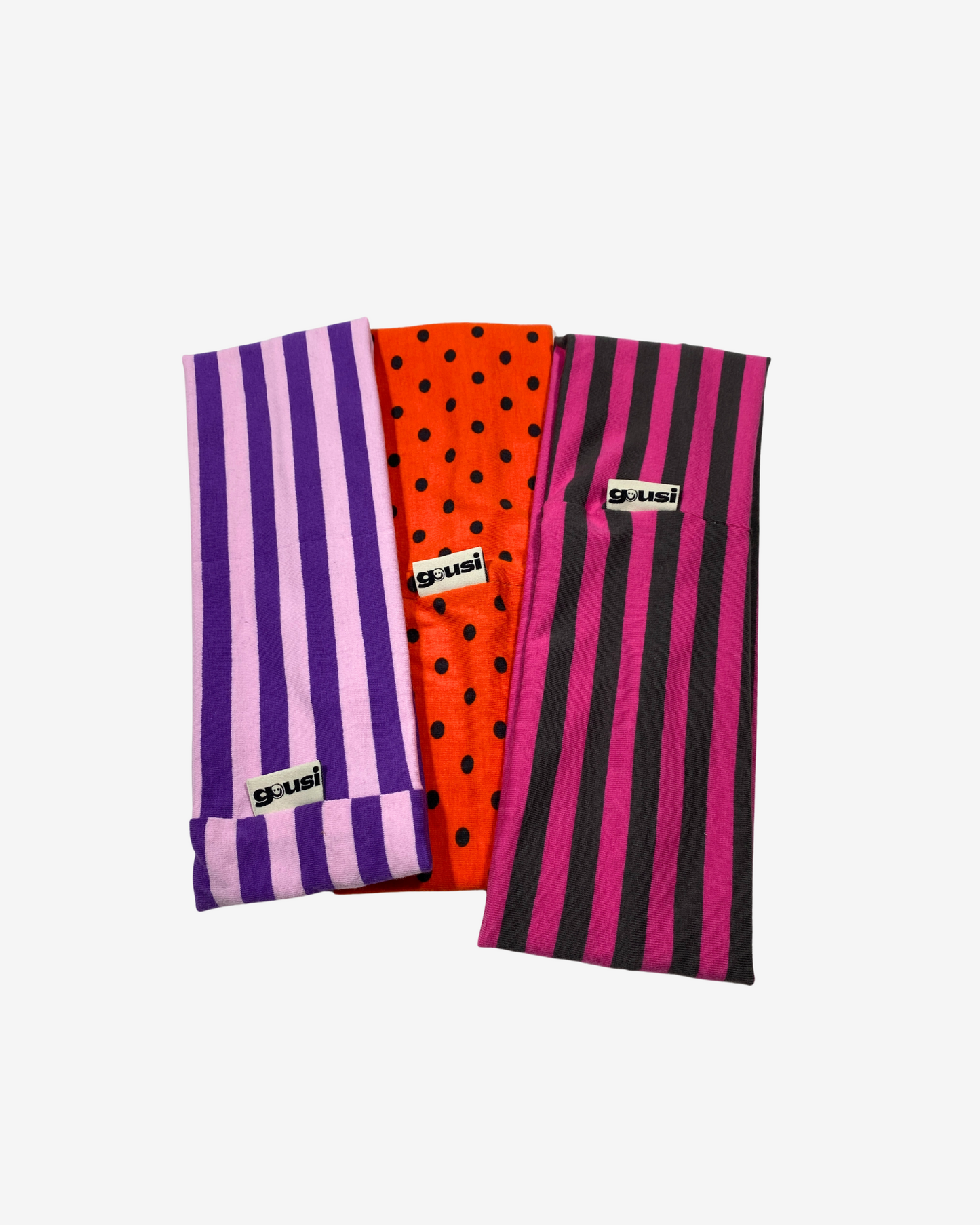 PURPLE STRIPED HEADBAND