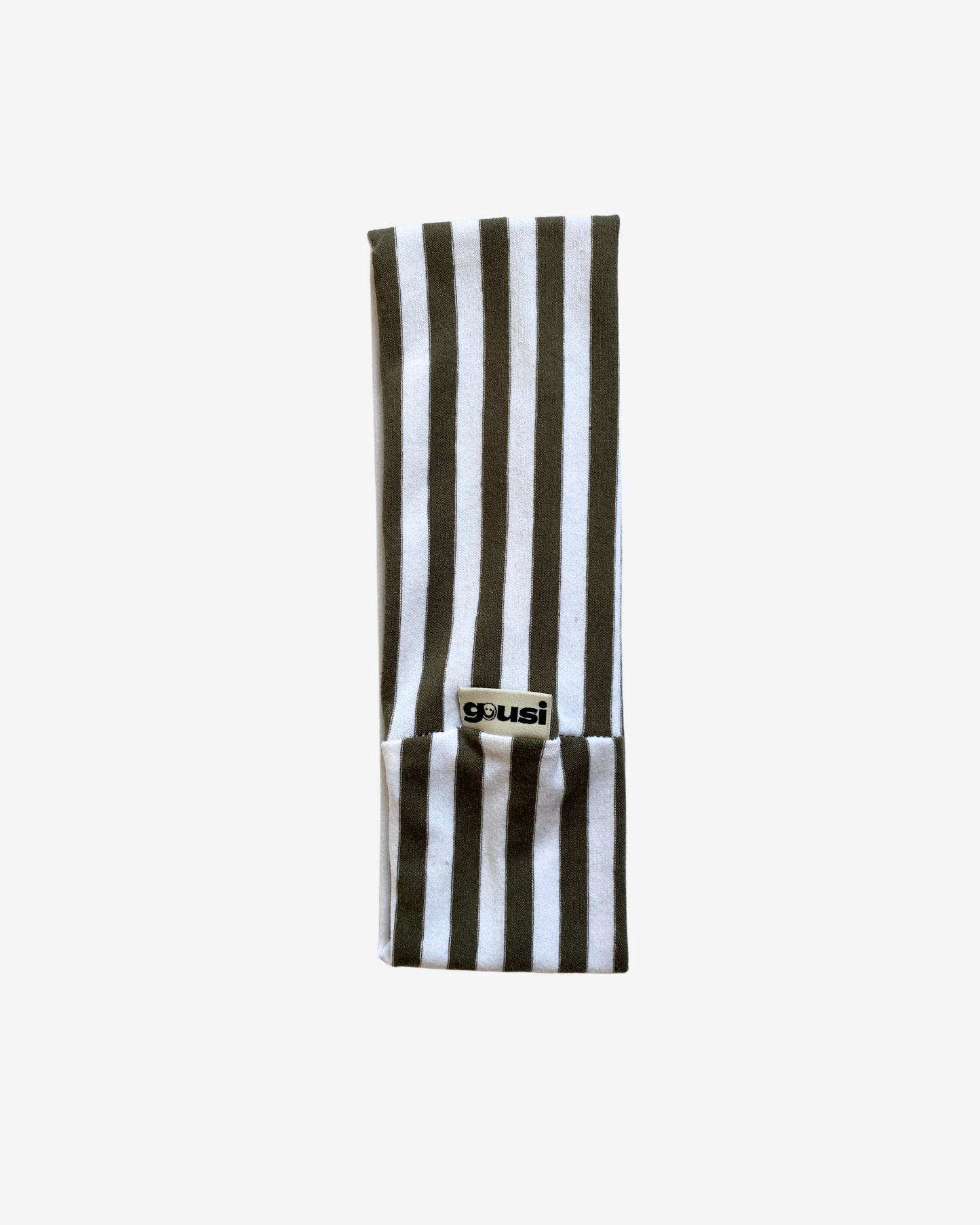 Khaki Striped Headband