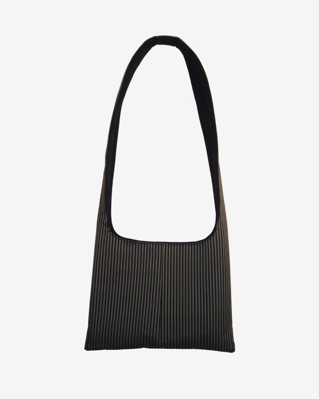Black/Grey Striped Medium Bag