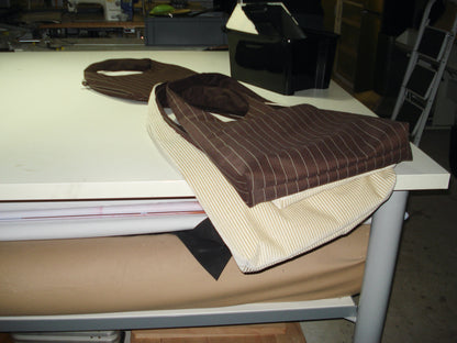 BROWN STRIPED BIG BAG