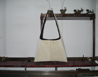 CREAM CORDUROY MINI BAG