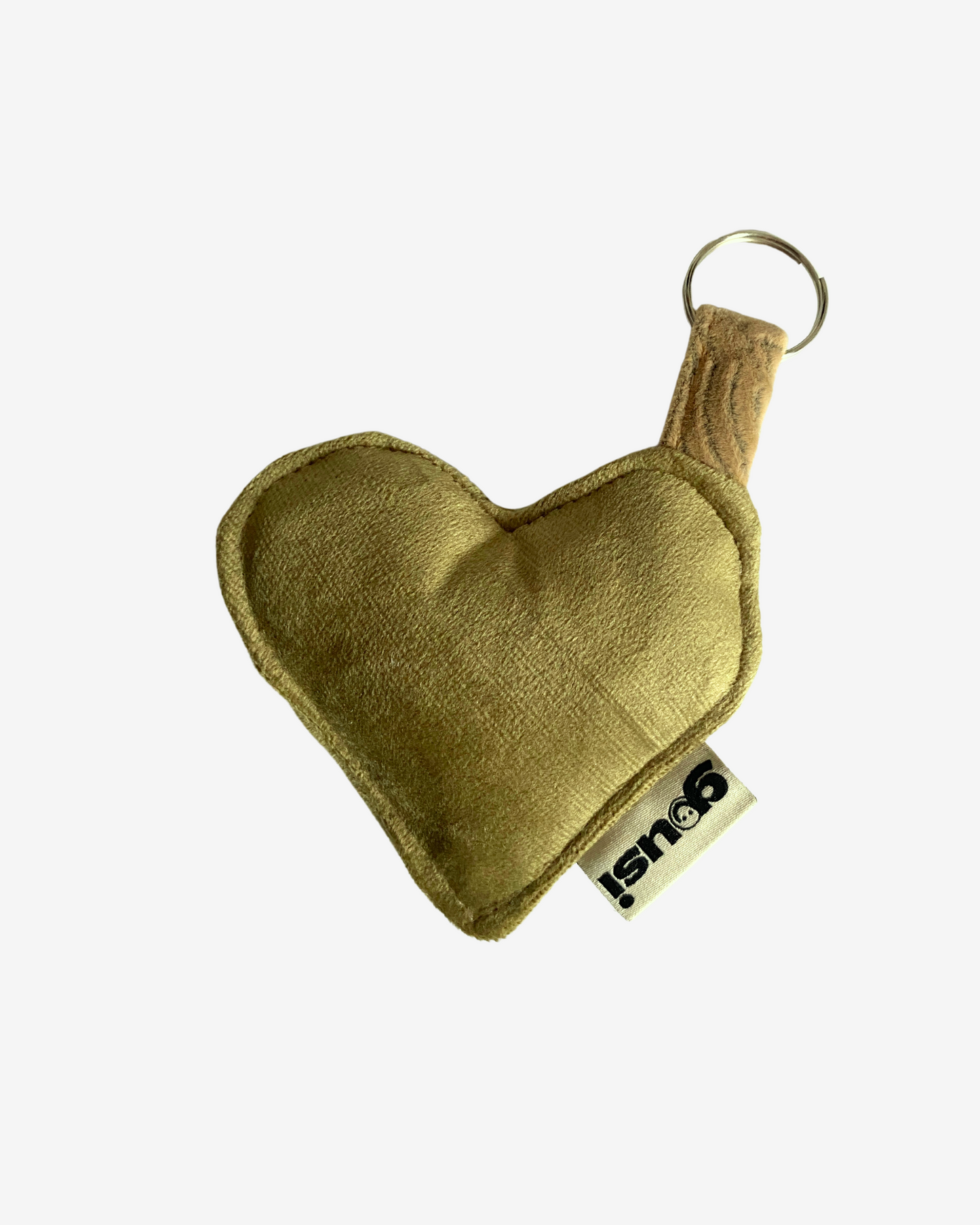 Green Velvet HEART KEYCHAIN