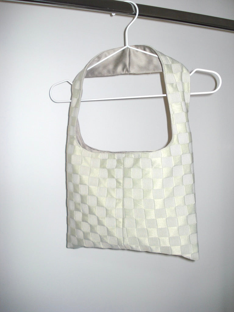 Silver Checkered Mini Bag