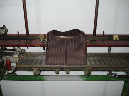 BROWN STRIPED MINI BAG