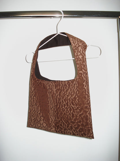 Brown Velvet Mini Bag