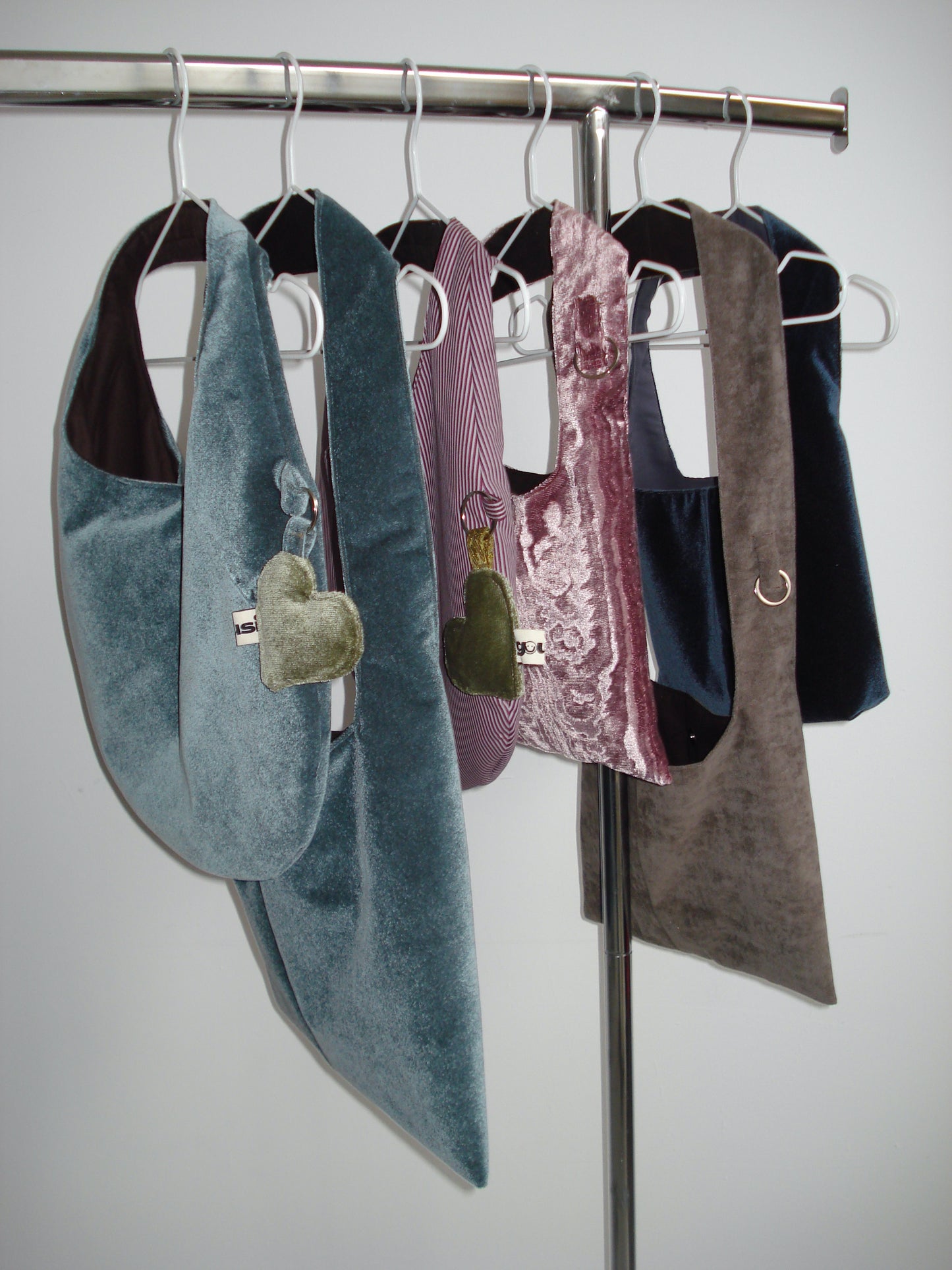 PETROL VELVET BIG BAG