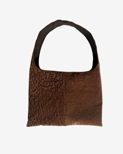 Brown Velvet Mini Bag