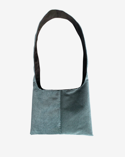 Turquoise Corduroy Medium Bag