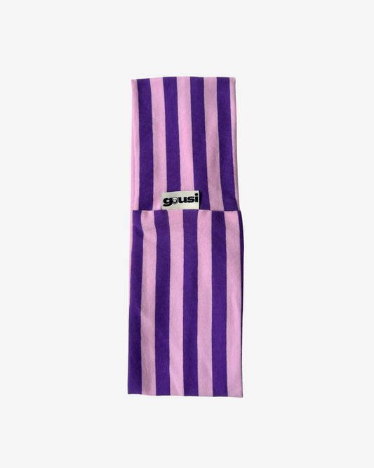 Purple Striped Headband
