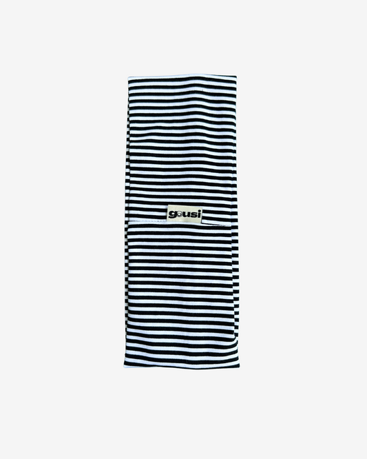 Black White Striped Headband