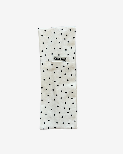 Polka Dots Headband White