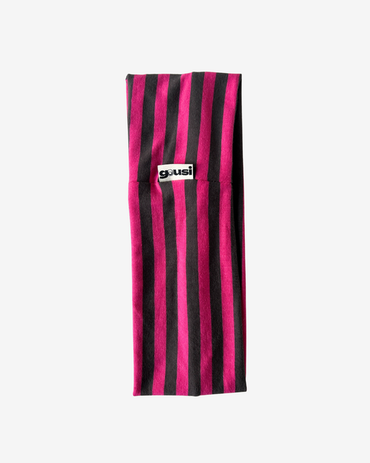 PINK BROWN STRIPED HEADBAND