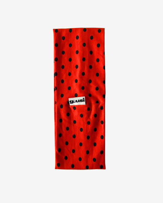 Polka Dots Headband Red