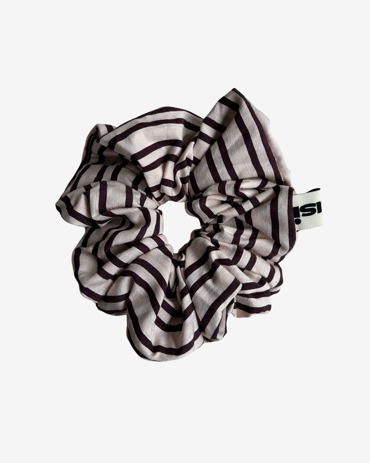 BROWN STRIPED SCRUNCHIE