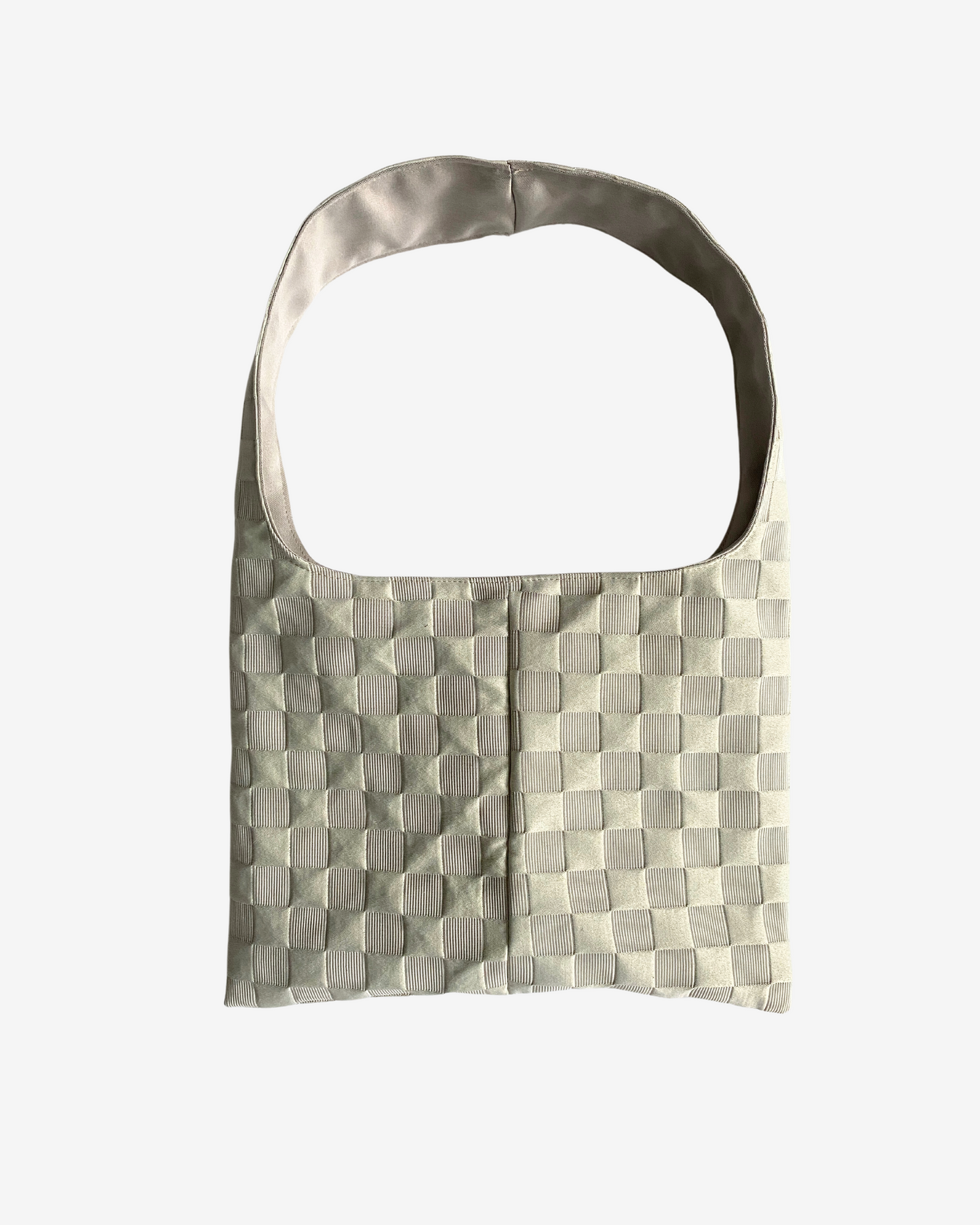 Silver Checkered Mini Bag